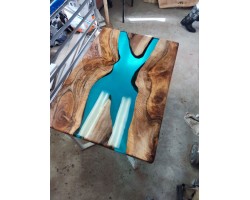 Эпоксидный стол река из американского ореха-foto11