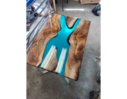 Эпоксидный стол река из американского ореха-foto11