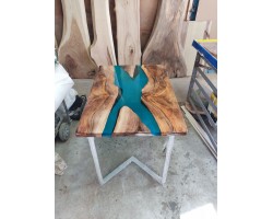 Эпоксидный стол река из американского ореха-foto12