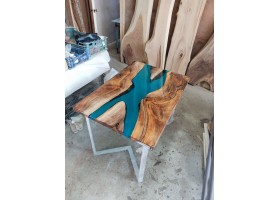 Эпоксидный стол река из американского ореха-foto13