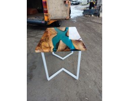 Эпоксидный стол река из американского ореха-foto3