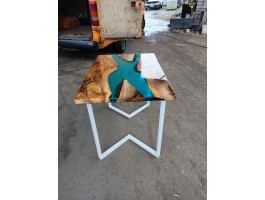 Эпоксидный стол река из американского ореха-foto3