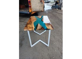 Эпоксидный стол река из американского ореха-foto3