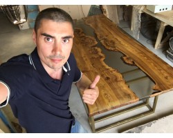 Эпоксидный стол река из слэбов в гостиную-foto2