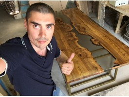 Эпоксидный стол река из слэбов в гостиную-foto2