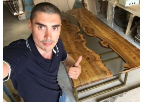 Эпоксидный стол река из слэбов в гостиную-foto2