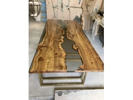 Эпоксидный стол река из слэбов в гостиную-foto6