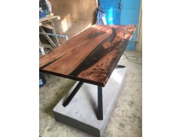 эпоксидный стол река из слэбов короеда -foto7