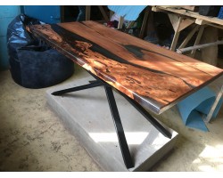 эпоксидный стол река из слэбов короеда -foto10