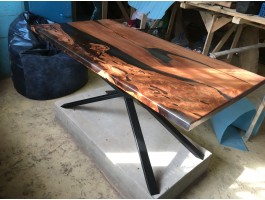 эпоксидный стол река из слэбов короеда -foto10