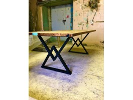 Бирюзовый эпоксидный стол река-foto4