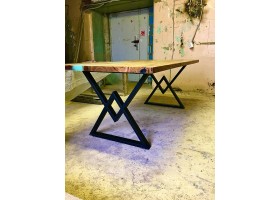 Бирюзовый эпоксидный стол река-foto4