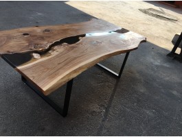 Стол река черного цвета с рекой-foto2