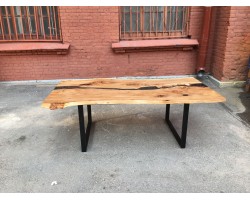 Стол река черного цвета с рекой-foto4