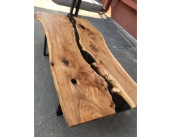 Стол река черного цвета с рекой-foto6