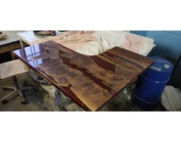 Угловой рабочий эпоксидный стол река-foto5