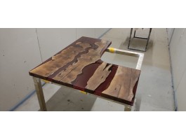 Угловой рабочий эпоксидный стол река-foto3