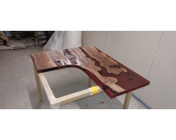 Угловой рабочий эпоксидный стол река-foto4