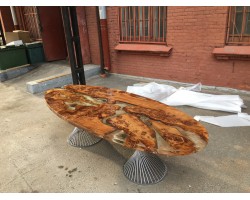 Эпоксидный стол река из слэбов на кухню-foto11