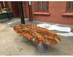 Эпоксидный стол река из слэбов на кухню-foto11