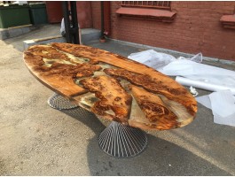 Эпоксидный стол река из слэбов на кухню-foto4