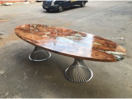 Эпоксидный стол река из слэбов на кухню-foto2