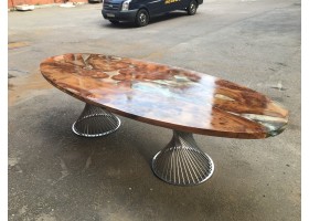 Эпоксидный стол река из слэбов на кухню-foto2