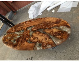 Эпоксидный стол река из слэбов на кухню-foto3