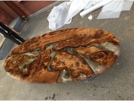 Эпоксидный стол река из слэбов на кухню-foto3