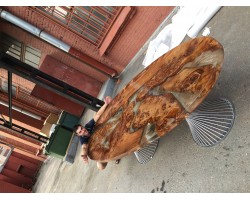 Эпоксидный стол река из слэбов на кухню-foto8