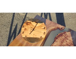 Эпоксидный стол река из слэбов капового карагача -foto6