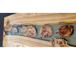 Эпоксидный стол река из слэбов капового карагача -foto7